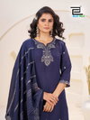 Jhanvi Vol 10 By Blue Hills Roman Silk Online Kurti With Bottom Dupatta Wholesale